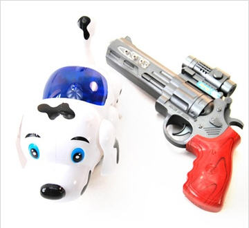 模型玩具 达群激光枪电动红外线射击玩具- （长枪配置） 狗