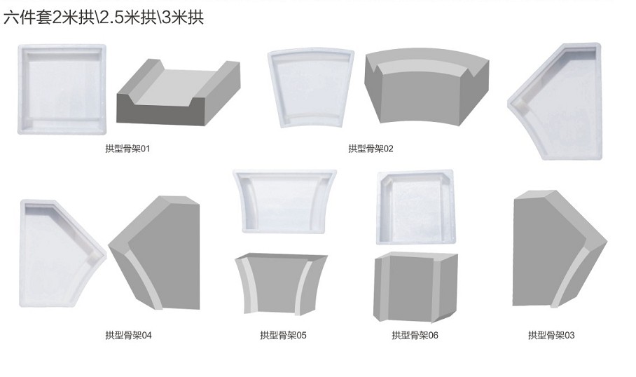 高速公路拱形骨架模具 -拱型塑模（六件套）