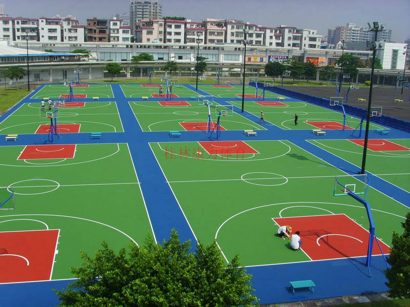 好的桂林硅PU篮球场|供应广西优惠的桂林硅PU塑胶球场
