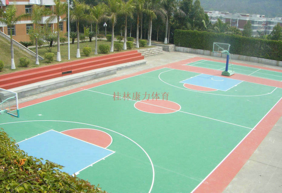 好的桂林硅PU篮球场|供应广西优惠的桂林硅PU塑胶球场