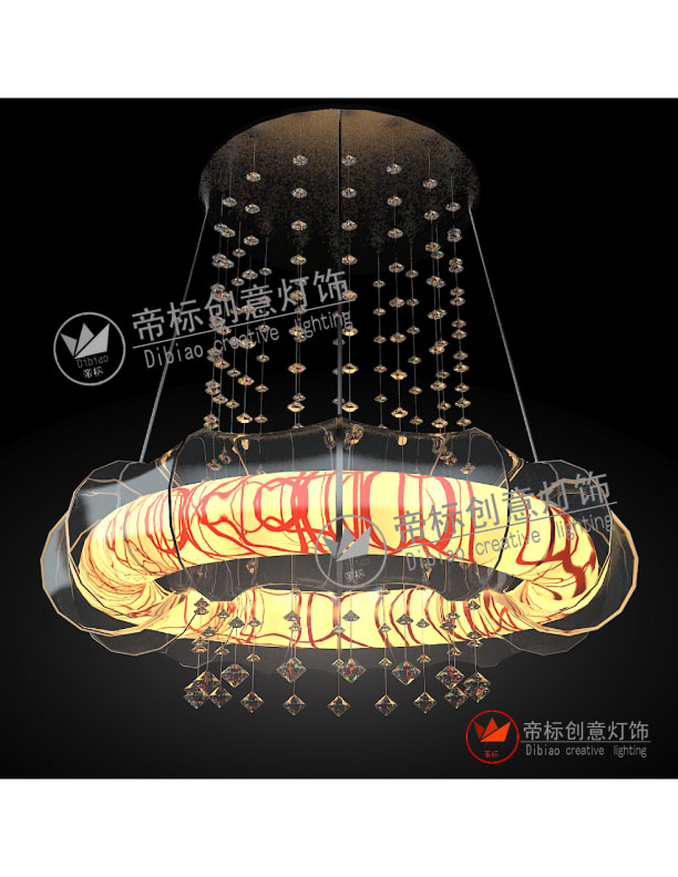 创意水晶皮塑吊灯