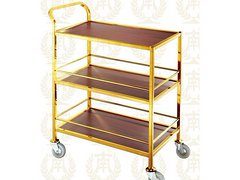 钢木三层服务车（钛金）