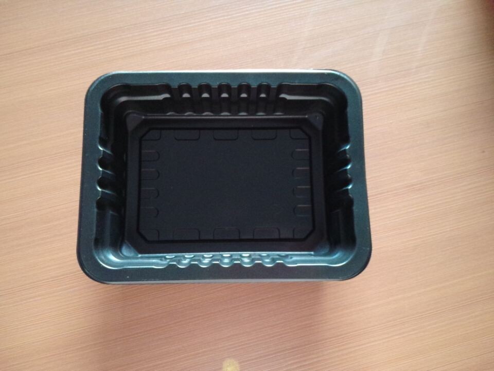深圳市厂家专业生产环保的PP黑色食品塑料托盘