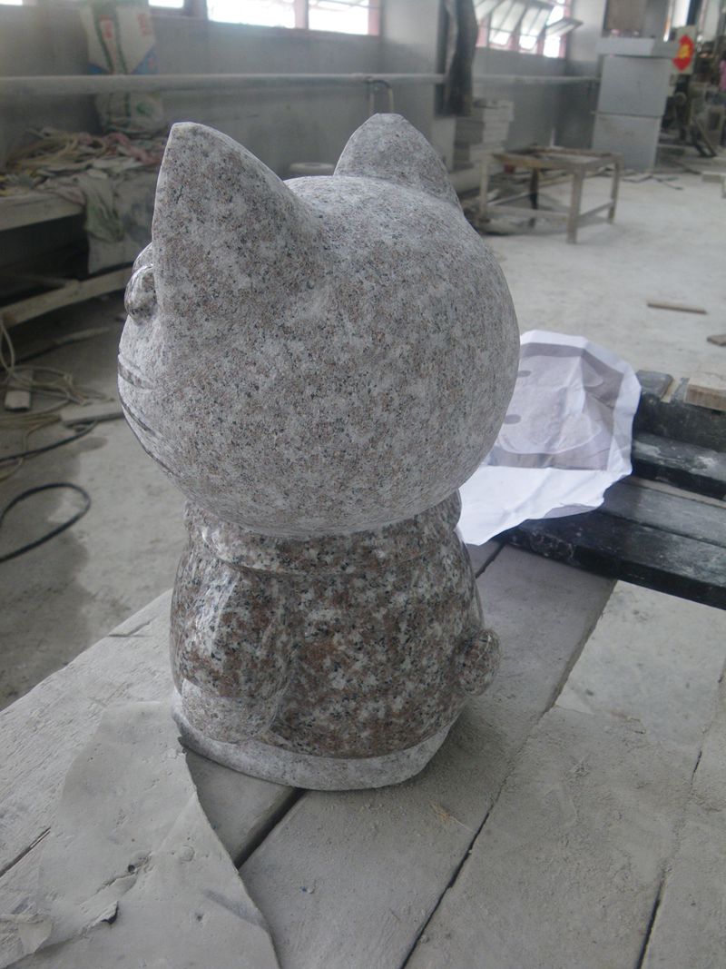 KT猫石雕设计|福建哪里有供应设计新颖的KT猫石雕