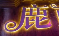 平面背光字