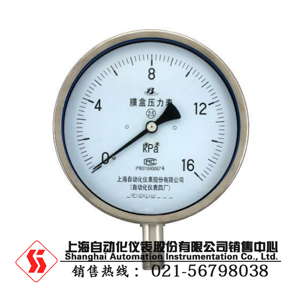 热销YE-150B不锈钢膜盒压力表|名企推荐价格公道的YE-