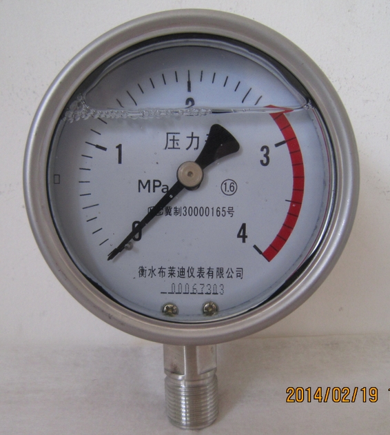 衡水优质的不锈钢耐震压力表【品牌推荐】——隔膜耐震压力表
