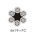 6×19 圆股钢丝绳 （光面和镀锌）