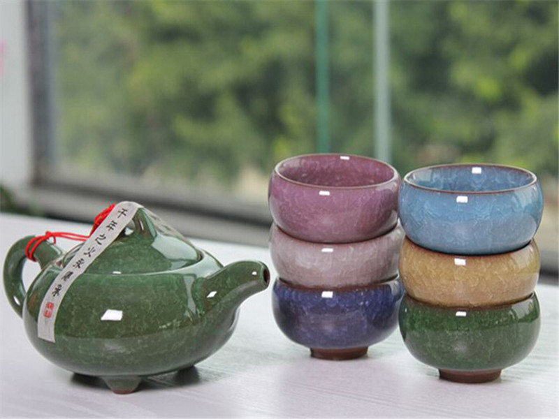 中国陶瓷茶具 信誉好的纯手工釉上彩陶瓷茶具供应商