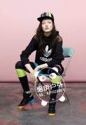 adidas三叶草女网纱连帽套头衫S11803代理商，莆田哪里有供应新款adidas女套头衫S11803