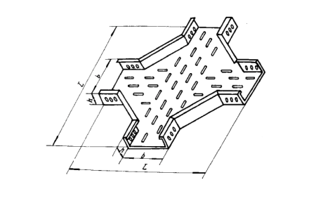 GQ1-P-04型托盘式水平四通