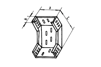 中马电缆桥架提供畅销GQ1-P-05A型托盘式垂直凹弯通，G