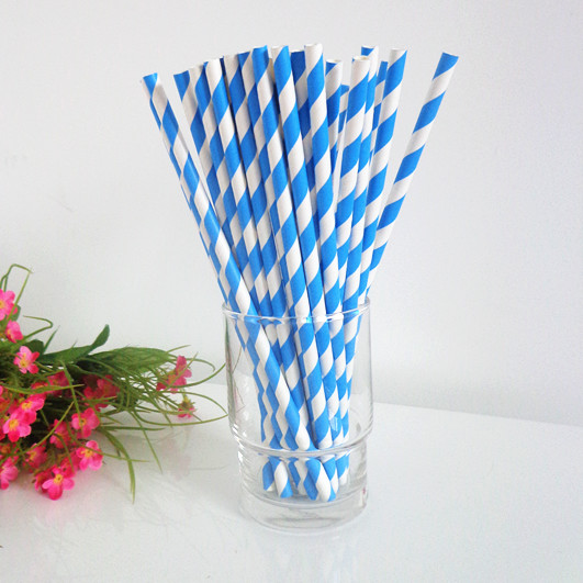 供应条纹纸吸管 条纹纸质 paper straws 厂家直销