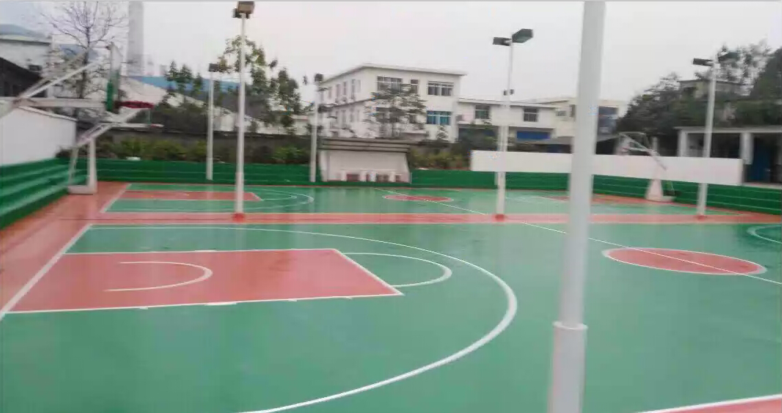 丙烯酸球场 丙烯酸篮球场施工