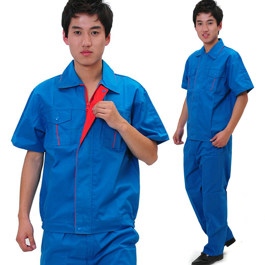 夏季工作服  短袖工作服  短袖工作服定做