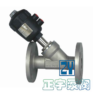 Y645F气动角座阀，法兰角座阀