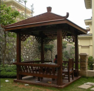 广西新款广西防腐木凉亭供应出售_钦州防腐木凉亭