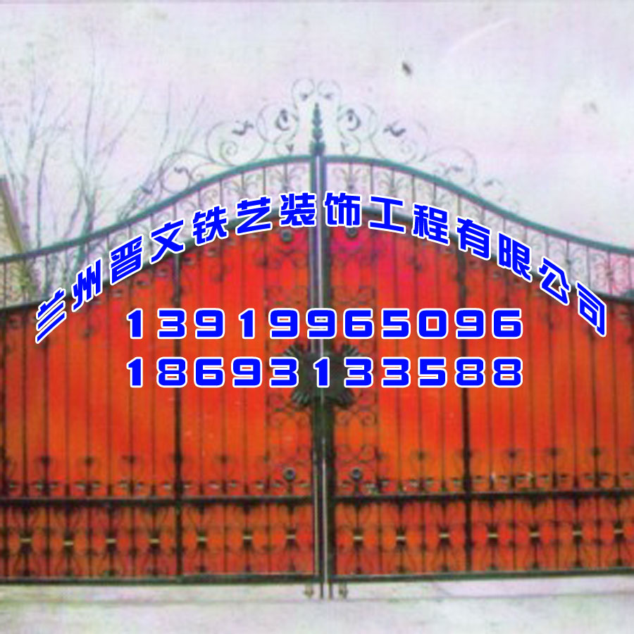 武威道路护栏-新款铁艺大门晋文铁艺供应