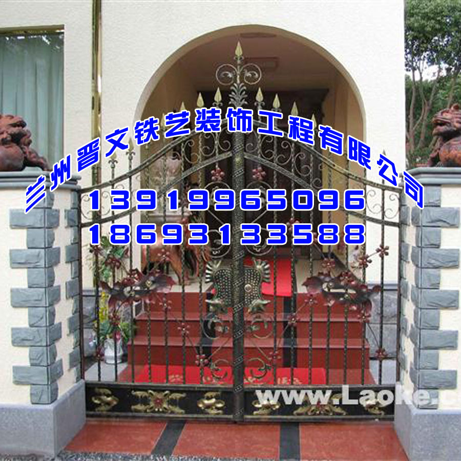 武威道路护栏-新款铁艺大门晋文铁艺供应