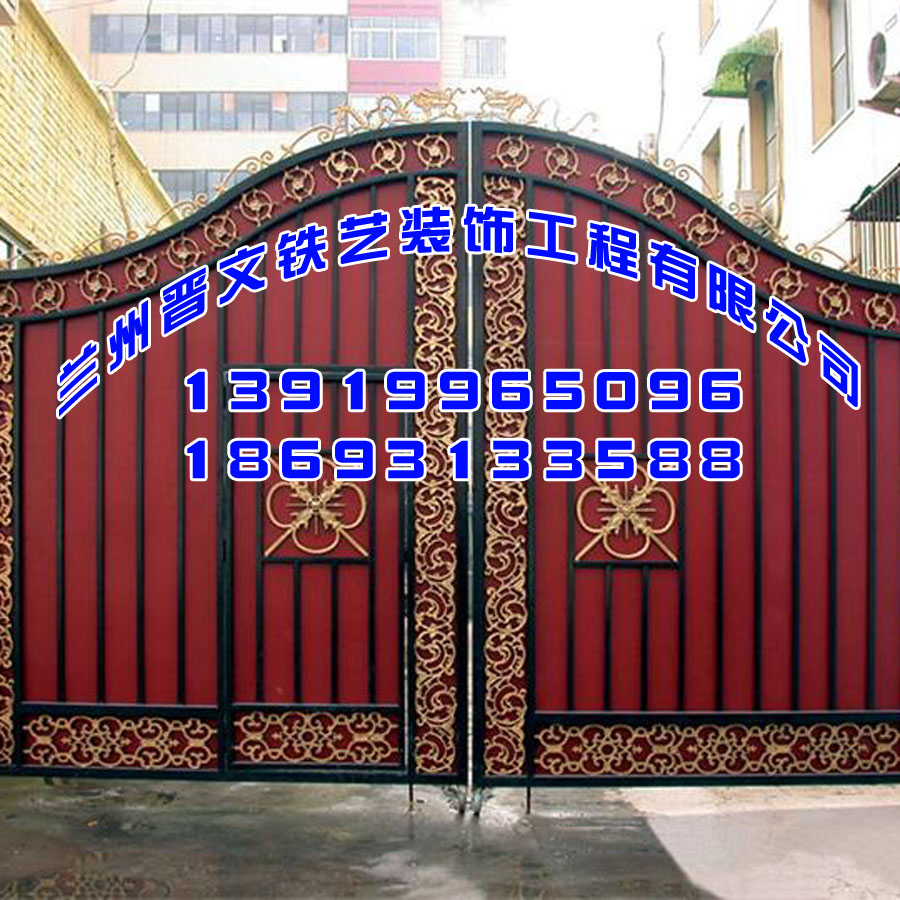 武威道路护栏-新款铁艺大门晋文铁艺供应