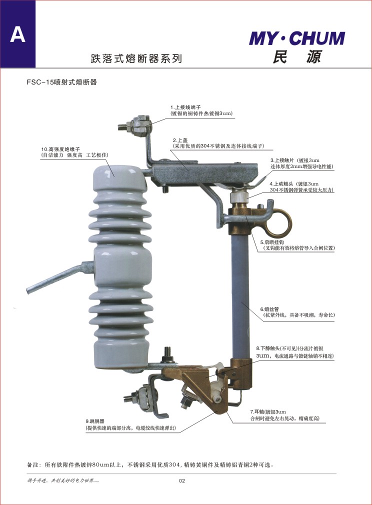 跌落式熔断器