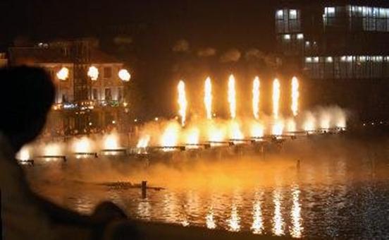 荆门喷火喷泉设计_武汉沃特创意水景设计施工