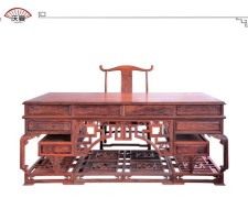 甘肃大红酸枝弯脚办公桌生产-口碑好的大红酸枝弯脚办公桌到哪买