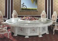 買口碑好的實木雕刻電動餐桌,首要選擇廣西興隆酒店家具 貴港實木電動餐桌