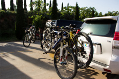 熱賣懸掛自行車鉸接架,洛陽世成旅居車供應:內蒙古后置式自行車托架