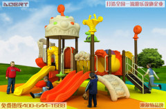 看到就想玩的美食小鎮大型滑梯|加盟游樂玩具