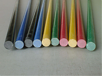 种类色彩丰富的玻璃钢棒材