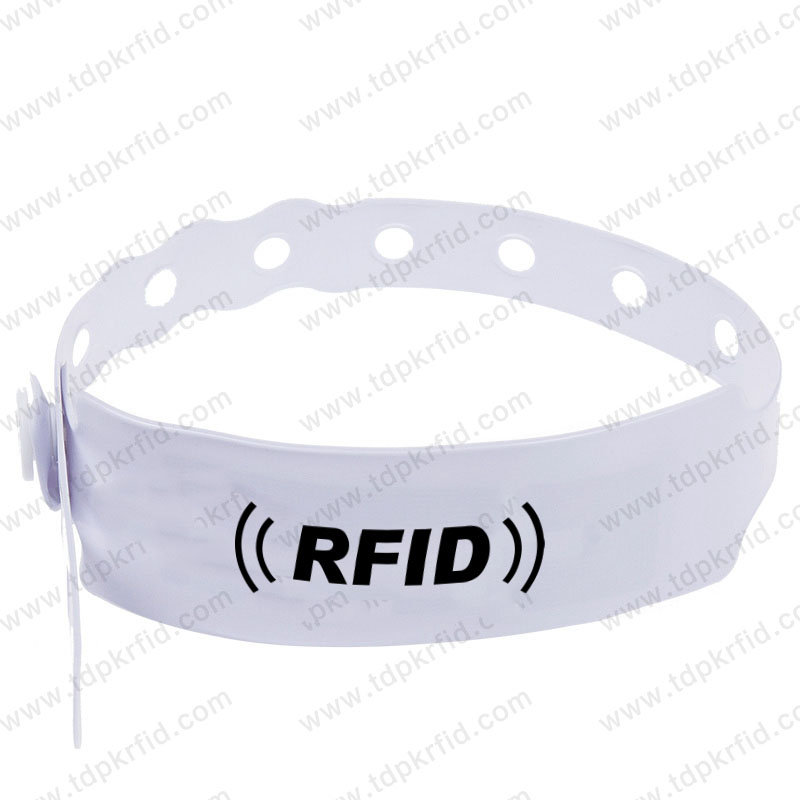 RFID一次性PVC腕带  RFID一次性PVC腕带厂家