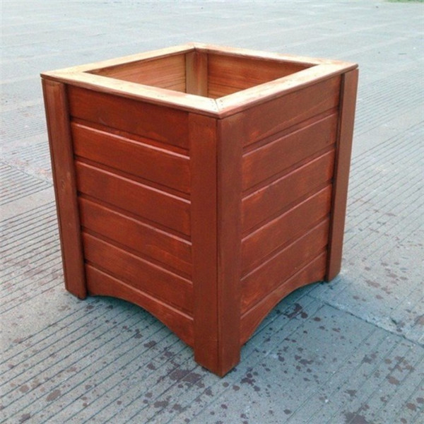 南宁***美观的防腐木花箱制作 木制花箱设计
