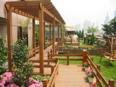 南宁好看的仿木花廊:新款水泥仿木花廊上观园景观供应