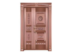 顺发铜门专业供应子母铜门_福建子母铜门