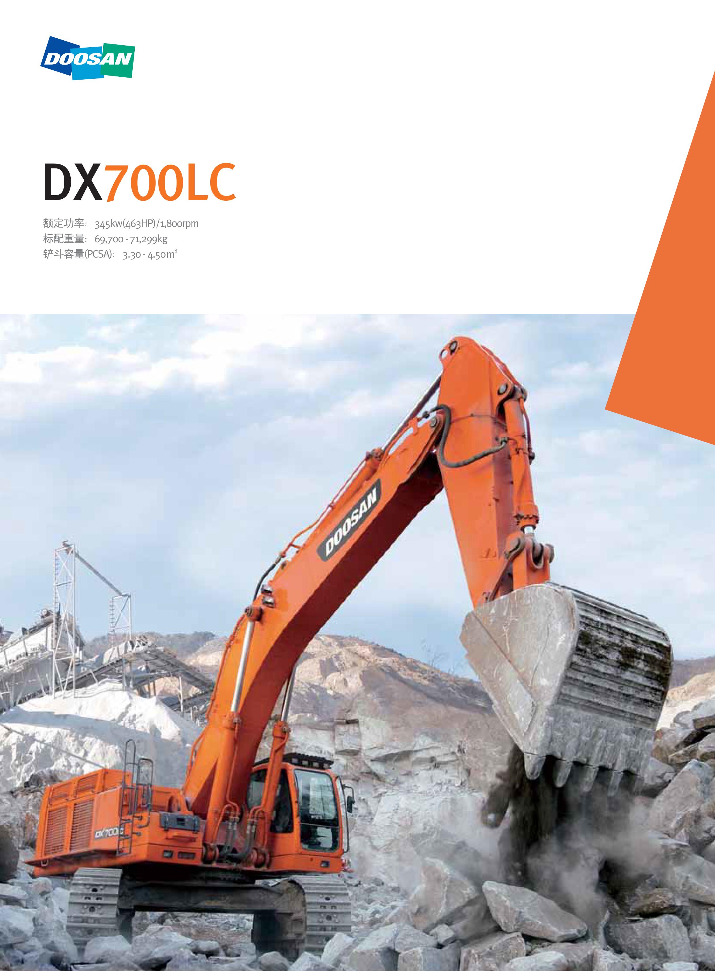 斗山轮式挖掘机DX700LC