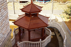 南宁专业定制防腐木双层凉亭:专业的防腐木凉亭供应商,当属创景建材