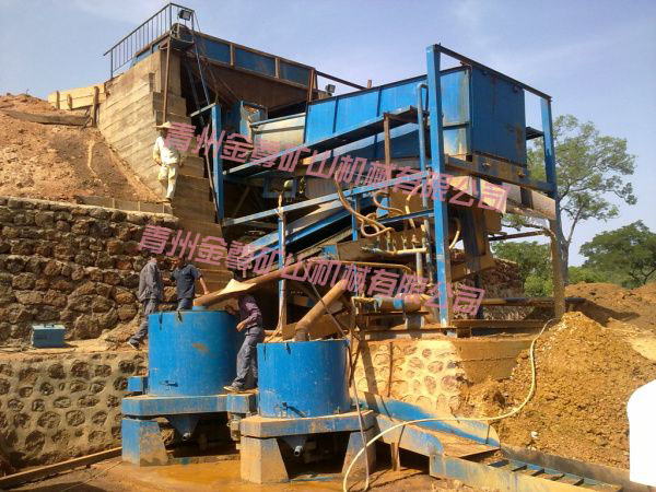 固定圆筒筛砂金机组