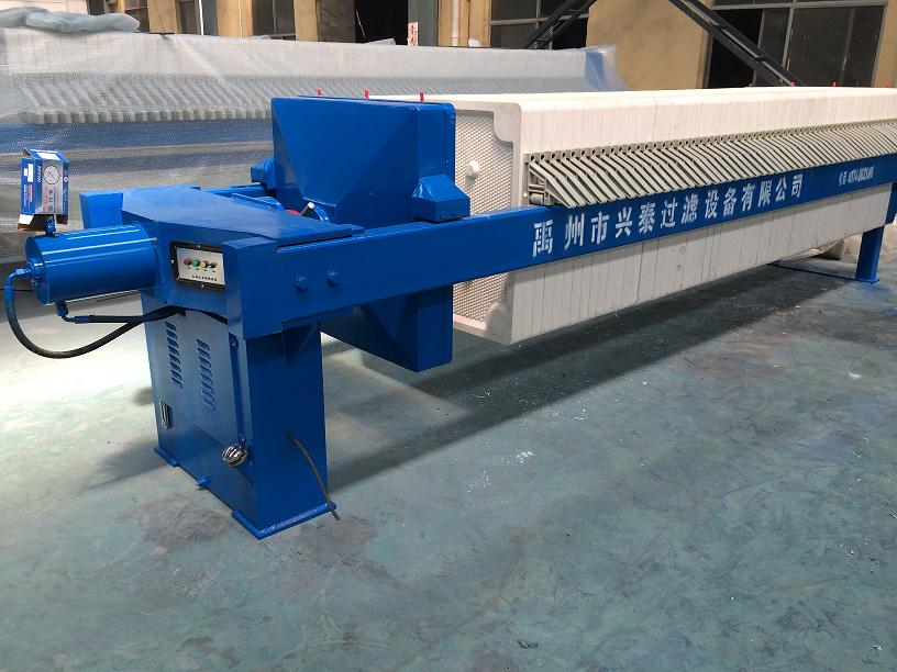 80平方液压压滤机-自动保压板框压滤机-禹州兴泰过滤设备